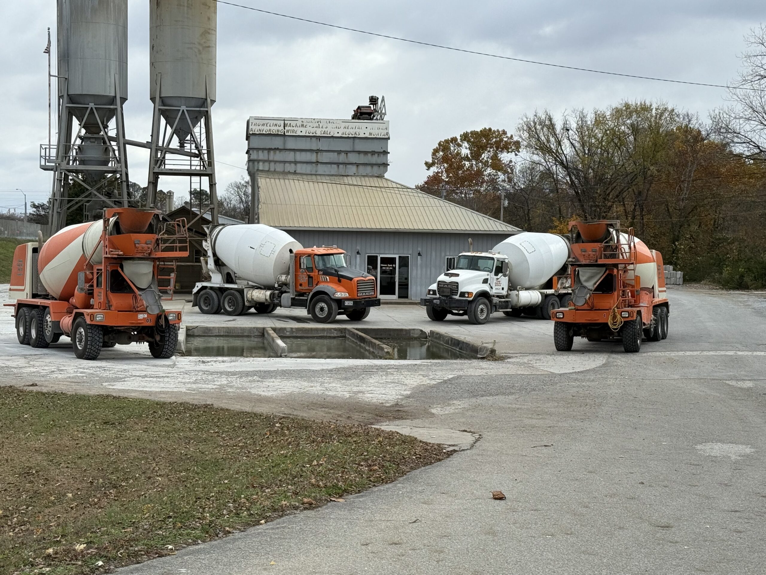 Fleet of Volunteer Ready Mix trucks